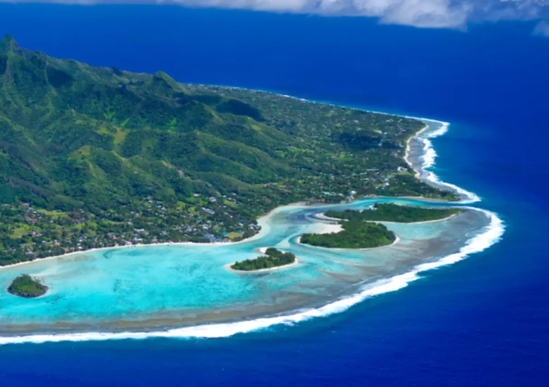 how to get to cook islands from usa